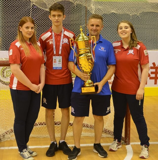 Club Coach dy Horn along with Lynn players Eilidh Clague, Kasia Parfitt &Josh Horn